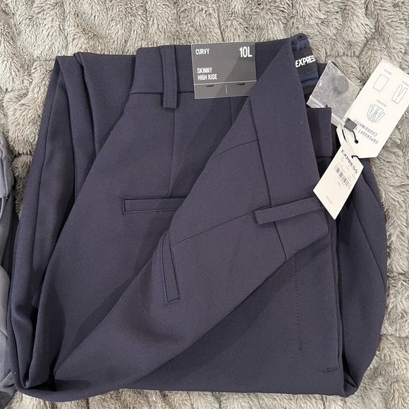 Set of 3 Express High Waisted Curvy Skinny Pants size 10 Long - Picture 4 of 12